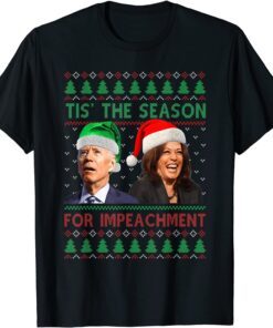 Santa Biden Tis The Season For Impeachment Christmas Sweater Tee Shirt