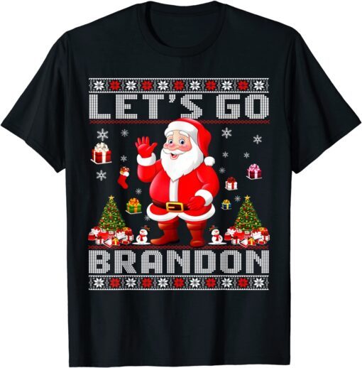 Santa Claus Let's Go Brandon Anti Biden T-Shirt