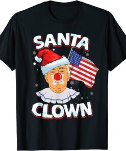 Santa Clown Donald Trump Merry Christmas Republican Tee Shirt