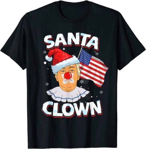 Santa Clown Donald Trump Merry Christmas Republican Tee Shirt