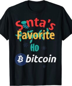 Santa Favorite Ho Bitcoin Story Planner Tee Shirt