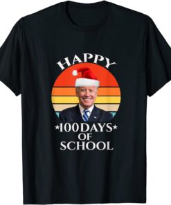 Santa Joe Biden 100 Days Of School Tee Shirt