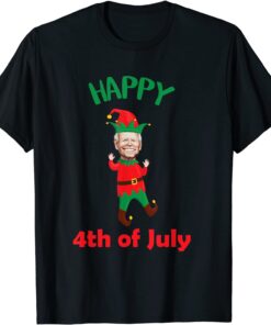 Santa Joe Biden Happy 4th of July Christmas Biden Santa Tee Shirt