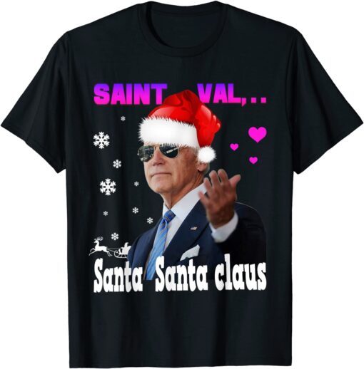 Santa Joe Biden Happy valentine's day Ugly Christmas Sweater Tee Shirt