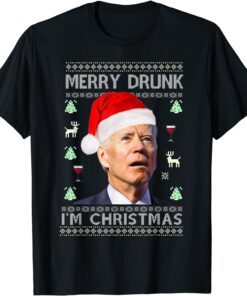 Santa Joe Biden Merry Christmas Sweater Tee Shirt