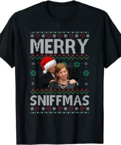 Santa Joe Biden Stephanie Carter Merry Sniffmas Christmas Tee Shirt