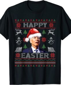 Santa Joe Binden Ugly Christmas Happy Easter Christmas Tee Shirt