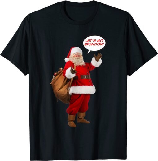 Santa Let's Go Brandon Tee Shirt