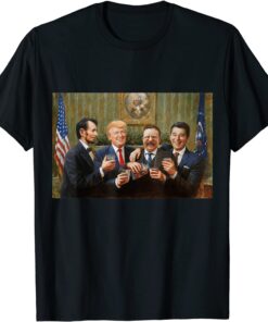 Senior Citizen Abraham Lincoln President Donal Trump Tee Shirt