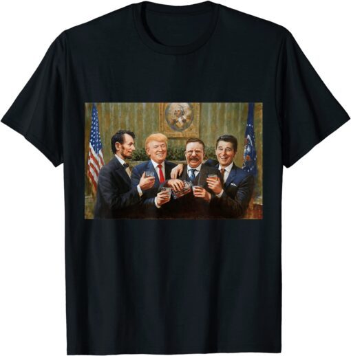 Senior Citizen Abraham Lincoln President Donal Trump Tee Shirt