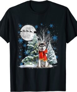 Siberian Husky Christmas Xmas Tree snow Xmas Holiday Tee ShirtSiberian Husky Christmas Xmas Tree snow Xmas Holiday Tee Shirt