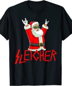 Sleigher Christmas Heavy Metal Music Tee Shirt