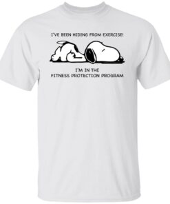 Snoopy I’ve Been Hiding From Exercise Tee shirt