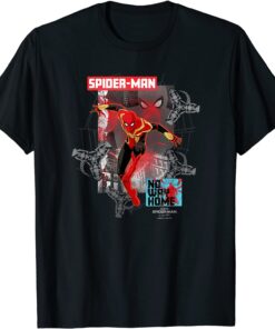 Spider-Man No Way Home Airbrushed Color Pop Poster Tee Shirt