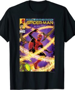 Spider-Man No Way Home Battle Comic Cover Tee Shirt