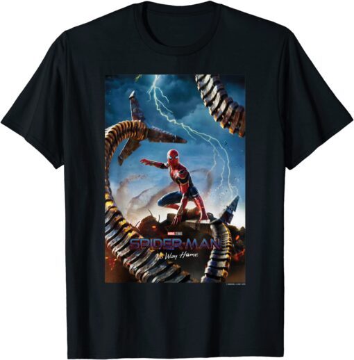 Spider-Man No Way Home Photo Real Poster Tee Shirt