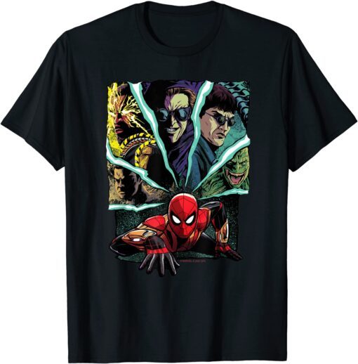 Spider-Man: No Way Home Spider-Man and Foes Tee Shirt