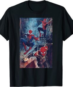 Spider-Man No Way Home Spider-Men Jump Tee Shirt