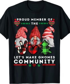 Stylish Gnome Buffalo Let's Make gnomes 2022 Tee Shirt