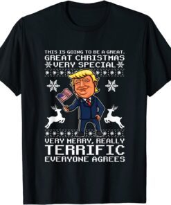 This Is Going To Be A Great Christmas Santa Trump X-mas Tee Shirt