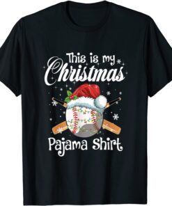 This Is My Christmas Baseball Pajama Tee Shirt