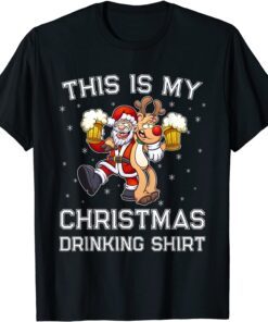 This Is My Christmas Drinking Tee Shirt