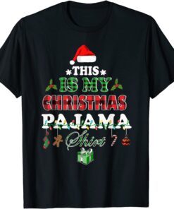 This Is My Christmas Pajama Christmas Lights and Tree Tee Shirt