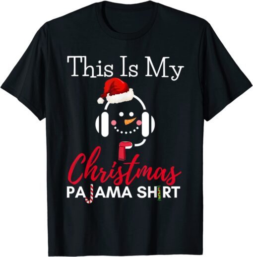 This Is My Christmas Pajama Gamer Video Games Gaming Tee Shirt