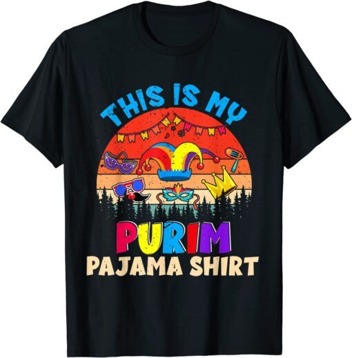 This Is My Purim Pajama Shirt Mardi Gras Lover Tee Shirt