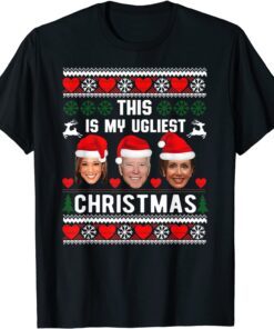 This Is My Ugliest Christmas Anti-Biden Ugly Christmas Tee Shirt