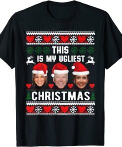 This Is My Ugliest Christmas Anti-Biden Xmas Tee Shirt