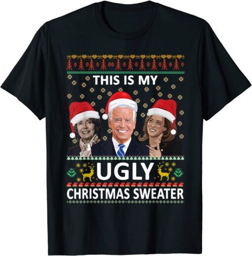 This Is My Ugly Christmas Anti-Biden Sweater Tee Shirt