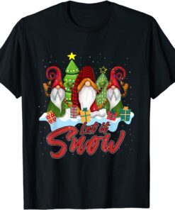 Three Christmas Dwarf Let It Snow Tee Shirt