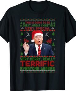 Trump 2024 Great Christmas Special Xmas Ugly Sweater Tee Shirt