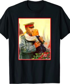 Trump Baby with Putin Soviet Propaganda Poster T-Shirt