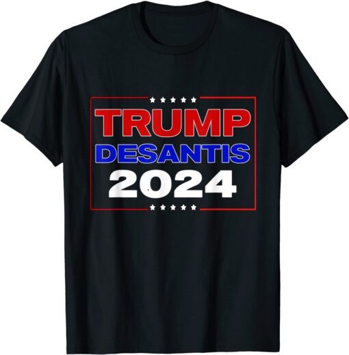 Trump DeSantis 2024 Political Tee Shirt