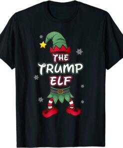 Trump Elf Christmas Pajamas Pjs Matching Family Group Tee Shirt