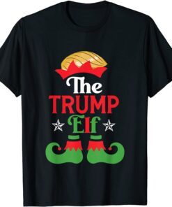 Trump Elf Matching Family Group Christmas Party Pajama X-mas Tee Shirt