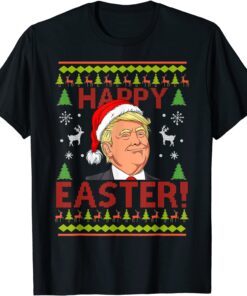 Trump Joe Biden Happy Easter Ugly Christmas Sweater Tee Shirt