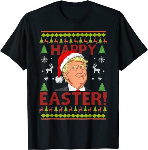 Trump Joe Biden Happy Easter Ugly Christmas Sweater Tee Shirt