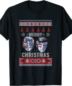 Trump Joe Biden Ugly Christmas Sweater For Xmas Tee Shirt