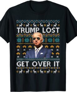 Trump Lost Snowflake Pro Joe Anti Trump Xmas Pajamas Tee Shirt