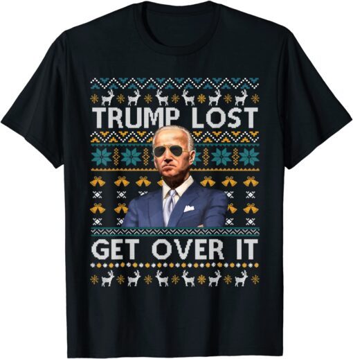 Trump Lost Snowflake Pro Joe Anti Trump Xmas Pajamas Tee Shirt