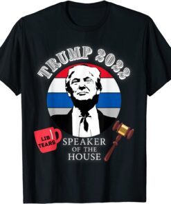 Trump Speaker of the House 2022 Lib Tears mug Gavel sunset Tee Shirt