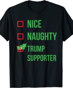 Trump Supporter Pajama Christmas Tee Shirt