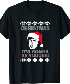 Trump Ugly Sweater Christmas Humor Jokes Pro Trump Sweater Tee Shirt