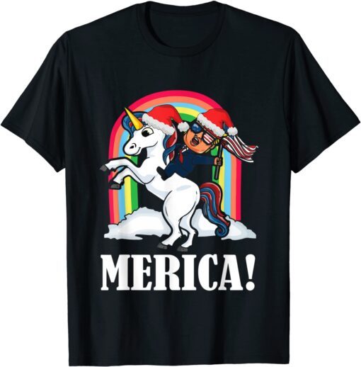 Trump Unicorn President Trump 2024 Christmas Tee Shirt