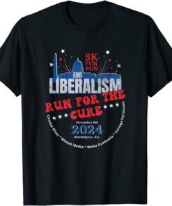 USA Conservative Anti Liberal Anti Biden 5K Fun Run Tee Shirt