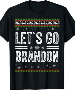 Ugly Christmas Lets Go Branson Brandon Conservative T-Shirt