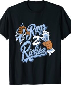 University Blue 4s Sneaker Match Rags 2 Riches To Match Tee Shirt